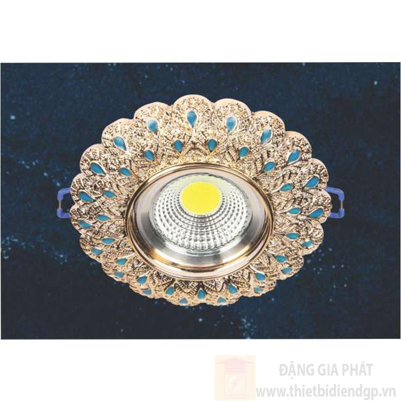 Đèn Downlight âm trần Led COB Tròn 3W, Ø110, khoét lỗ Ø60, ánh sáng trắng